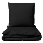 Bettwäsche set "Ozai". Bettwäsche für Hotels, 135/140x200 cm, 200x200 cm, 200x220 cm, 220x240 cm. Elegantes schwarzes bettwäscheset, das jedem schlafzimmer eleganz verleiht.