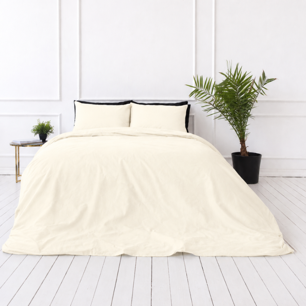 Bettwäsche set "Pale Vanilla". Bettwäsche einfarbig, 135/140x200 cm, 150x200 cm, 155/160x200 cm, 180x200 cm, 200x200 cm, 200x220 cm, 220x240 cm. Modernes einfarbiges bettwäsche-set in neutralem farbton. Bettwäsche set "Pale Vanilla". Bettwäsche einfarbig, 135/140x200 cm, 150x200 cm, 155/160x200 cm, 180x200 cm, 200x200 cm, 200x220 cm, 220x240 cm. Modernes einfarbiges bettwäsche-set in neutralem farbton.