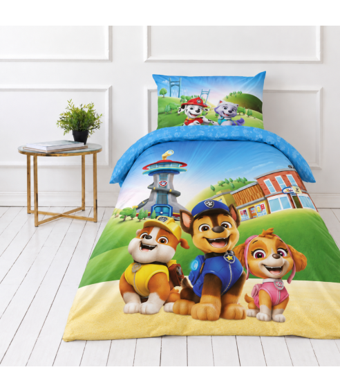 Bettwäsche set "Paw Patrol Blue“. Bettwäsche Baumwolle