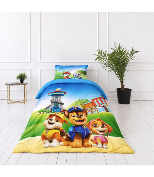 Bettwäsche set "Paw Patrol Blue“. Bettwäsche Baumwolle