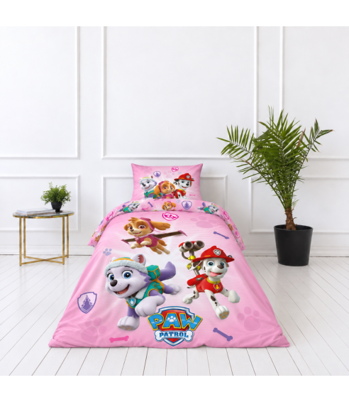 Bettwäsche set "Paw Patrol Pink“. Bettwäsche Baumwolle