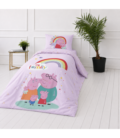 Bettwäsche set "Peppa Pig". Bettwäsche Baumwolle