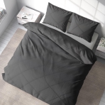 Bettwäsche set "Phantom". Bettwäsche Baumwolle, 135/140x200 cm, 200x200 cm, 200x220 cm. Bettwäsche in ruhigem und neutralem grauton