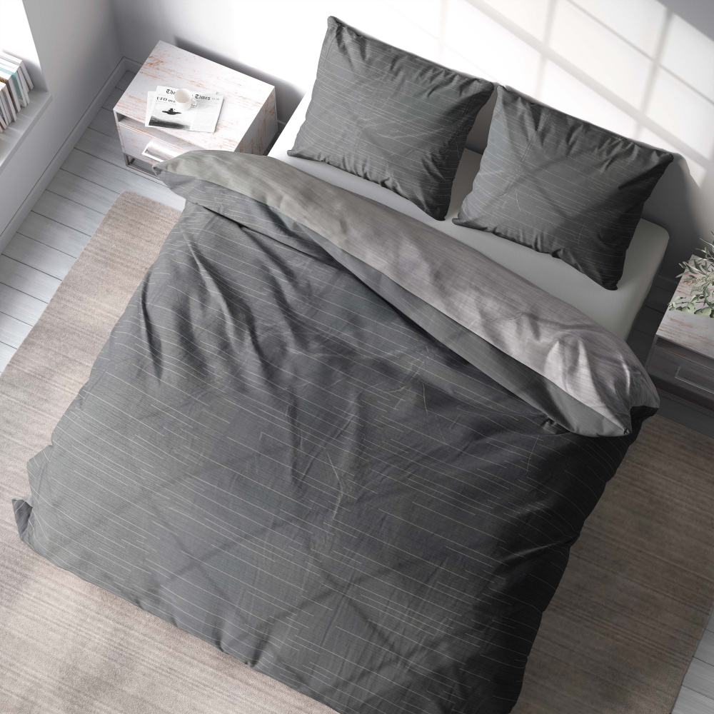 Bettwäsche set "Slate lines". Bettwäsche 140x200, 135/140x200 cm, 200x200 cm, 200x220 cm