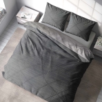 Bettwäsche set "Slate lines". Bettwäsche 140x200, 135/140x200 cm, 200x200 cm, 200x220 cm