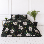 Bettwäsche set "Soft Magnolia". Bettwäsche 155x200, 135/140x200 cm, 150x200 cm, 155/160x200 cm, 180x200 cm, 200x200 cm, 200x220 cm, 220x240 cm. Bettwäsche-set mit bunten blumen und dunklem hintergrund, das eleganz verleiht. Bettwäsche set "Soft Magnolia". Bettwäsche 155x200, 135/140x200 cm, 150x200 cm, 155/160x200 cm, 180x200 cm, 200x200 cm, 200x220 cm, 220x240 cm. Bettwäsche-set mit bunten blumen und dunklem hintergrund, das eleganz verleiht.