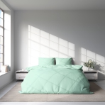 Bettwäsche set "Spring Dew". Bettwäsche für Hotels, 135/140x200 cm, 200x200 cm, 200x220 cm, 220x240 cm. Klassisches mintfarbenes bettwäscheset, perfekt für ein frisches und modernes schlafzimmer.