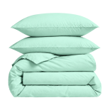 Bettwäsche set "Spring Dew". Bettwäsche 155x200, 135/140x200 cm, 155x220 cm, 160x200 cm, 180x200 cm, 200x200 cm, 200x220 cm, 220x240 cm. Erfrischendes mintfarbenes bettwäscheset für ein heiteres schlafzimmerambiente.