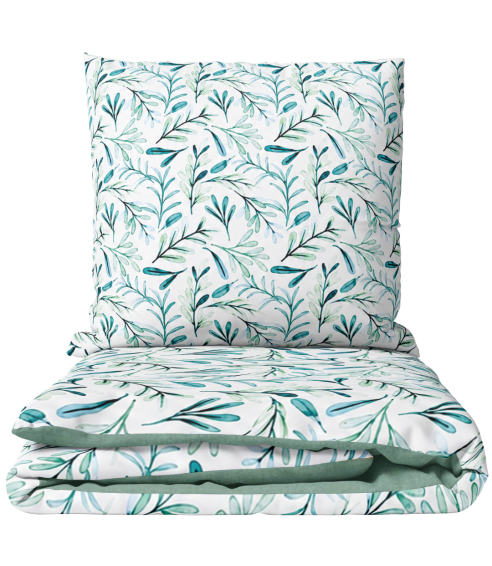 Bettwäsche set „Teal Grove“. Bettwäsche 140x200