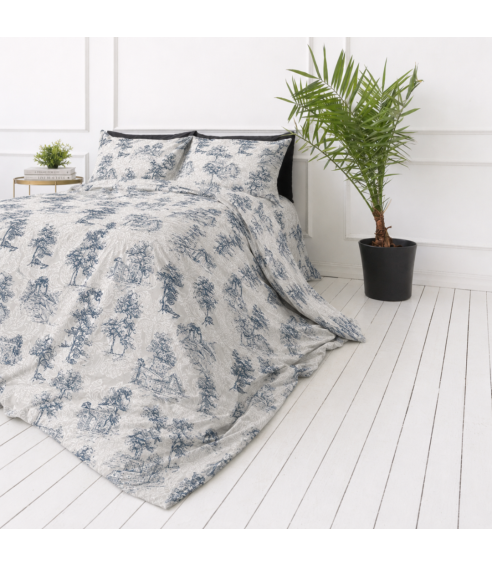Bettwäsche set "Toile De Jouy Classic". Bettwäsche 140x200