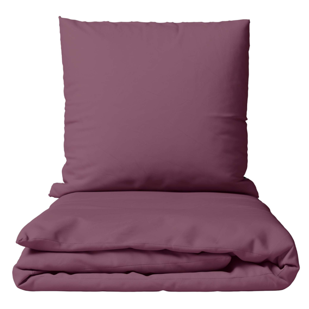 Bettwäsche set "Tulipwood". Bettwäsche für Hotels, 135/140x200 cm, 200x200 cm, 200x220 cm. Luxuriöses bordo-bettwäsche-set für ein königliches gefühl.