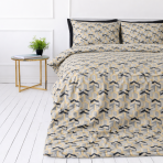 Bettwäsche set "Vibe". Bettwäsche 135x200, 135/140x200 cm, 200x200 cm, 200x220 cm. Doppelbett-bettwäsche-set mit feinem gelb-schwarzem geometrischem motiv. Bettwäsche set "Vibe". Bettwäsche 135x200, 135/140x200 cm, 200x200 cm, 200x220 cm. Doppelbett-bettwäsche-set mit feinem gelb-schwarzem geometrischem motiv.