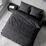 Bettwäsche set "Vitor Black". Bettwäsche Baumwolle, 135/140x200 cm, 200x200 cm, 200x220 cm