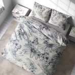 Bettwäsche set "Wildflower". Bettwäsche 140x200, 135/140x200 cm, 150x200 cm, 155/160x200 cm, 180x200 cm, 200x200 cm, 200x220 cm