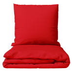 Bettwäsche set "Zuko". Bettwäsche für Hotels, 135/140x200 cm, 200x200 cm, 200x220 cm, 220x240 cm. Leuchtend rote bettwäsche, die wärme und energie in ihr schlafzimmer bringt.