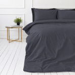 Perkal Bettwäsche „Dark Grey Percale“. Bettwäsche 150x200, 135/140x200 cm, 155x220 cm, 160x200 cm, 180x200 cm, 200x200 cm, 200x220 cm, 220x240 cm. Bettwäsche in graphitgrau mit einem feinen blaustich. Perkal Bettwäsche „Dark Grey Percale“. Bettwäsche 150x200, 135/140x200 cm, 155x220 cm, 160x200 cm, 180x200 cm, 200x200 cm, 200x220 cm, 220x240 cm. Bettwäsche in graphitgrau mit einem feinen blaustich.