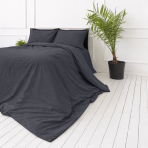 Perkal Bettwäsche „Dark Grey Percale“. Bettwäsche 150x200, 135/140x200 cm, 155x220 cm, 160x200 cm, 180x200 cm, 200x200 cm, 200x220 cm, 220x240 cm. Deckenbezug in dunklem grau ohne dekorative elemente. Perkal Bettwäsche „Dark Grey Percale“. Bettwäsche 150x200, 135/140x200 cm, 155x220 cm, 160x200 cm, 180x200 cm, 200x200 cm, 200x220 cm, 220x240 cm. Deckenbezug in dunklem grau ohne dekorative elemente.