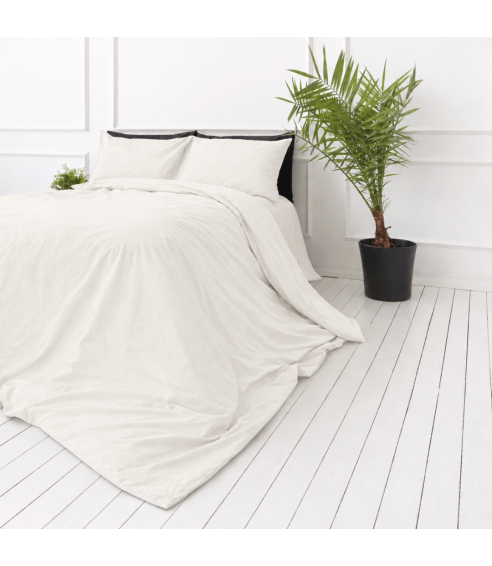 Perkal Bettwäsche „Snow White Percale“. Perkal Bettwäsche