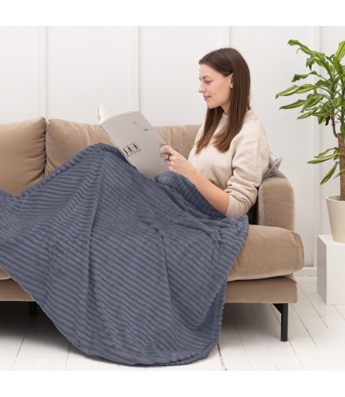 Decke „Blue Shadow fleece blanket“. Tagesdecken