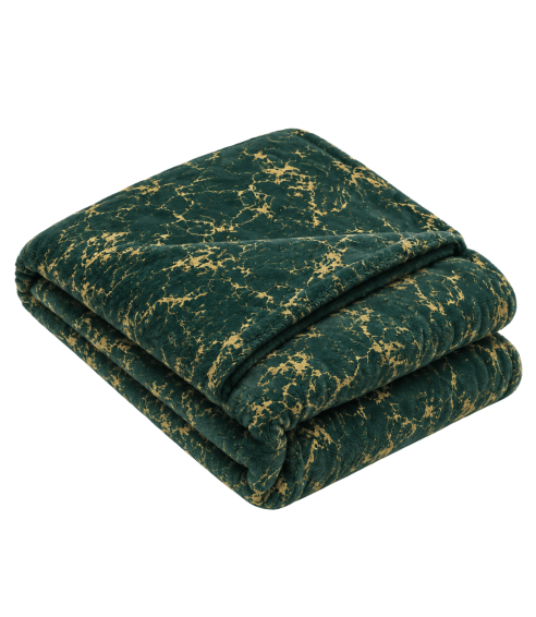 Decke „Gilded Green fleece blanket“. Tagesdecken