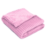 Decke „Marshmallow Lily fleece blanket“. Tagesdecken, 200x220 cm. Zartrosa decke mit violettem unterton
