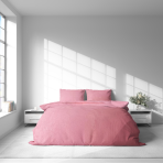 Plüsch Bettwäsche "Minky Rose Solid". Bettwäsche 200x220, 200x220 cm. Hellrosa bettwäsche in zartem puderton
