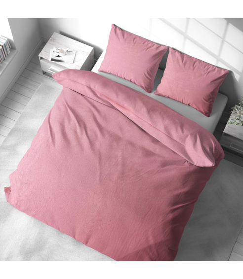 Plüsch Bettwäsche "Minky Rose Solid". Bettwäsche 200x220