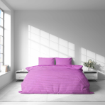 Plüsch Bettwäsche "Minky Violet". Bettwäsche 200x220, 200x220 cm. Weiche violette plüschbettwäsche bringt farbe und gemütlichkeit in ihren schlafraum.