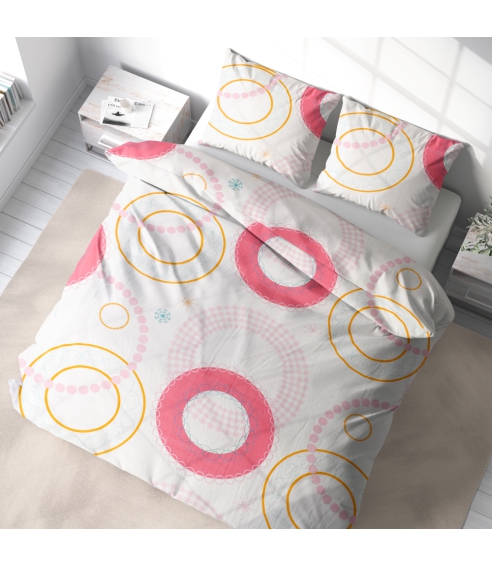 Kissenbezüge „Circles“. Kissenbezüge 50x70