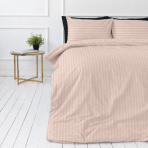 Premium satin bettwäsche set "Classic Coffee Stripe Sateen". Mako Satin Bettwäsche, 135/140x200 cm, 155x220 cm, 160x200 cm, 180x200 cm, 200x200 cm, 200x220 cm, 220x240 cm. Bettwäsche in sanften beigetönen mit abwechselnd helleren und dunkleren streifen. Premium satin bettwäsche set "Classic Coffee Stripe Sateen". Mako Satin Bettwäsche, 135/140x200 cm, 155x220 cm, 160x200 cm, 180x200 cm, 200x200 cm, 200x220 cm, 220x240 cm. Bettwäsche in sanften beigetönen mit abwechselnd helleren und dunkleren streifen.