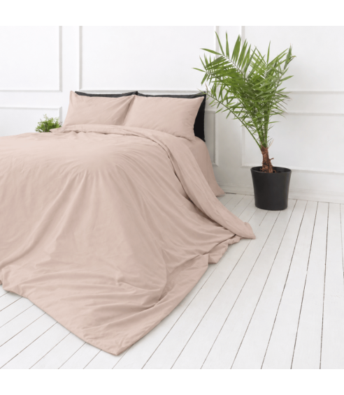 Premium satin bettwäsche set "Classic coffee sateen". Bettwäsche aus Satin