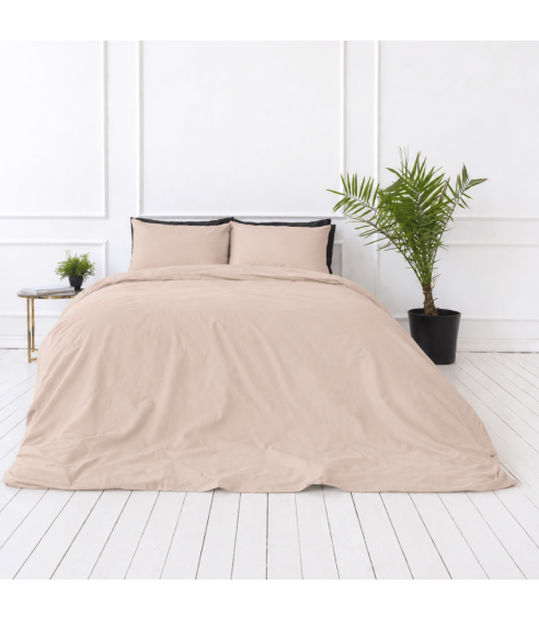 Premium satin bettwäsche set "Classic coffee sateen". Bettwäsche aus Satin