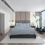 Premium satin bettwäsche set "Light blue". Bettwäsche aus Satin, 135/140x200 cm, 150x200 cm, 155/160x200 cm, 180x200 cm, 200x200 cm, 200x220 cm, 220x240 cm