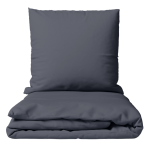 Premium satin bettwäsche set "Dark Grey sateen". Bettwäsche 150x200, 135/140x200 cm, 150x200 cm, 155/160x200 cm, 180x200 cm, 200x200 cm, 200x220 cm, 220x240 cm. Dunkelgraues bettwäscheset mit schlichtem und beruhigendem design, das zu verschiedenen schlafzimmerstilen passt.