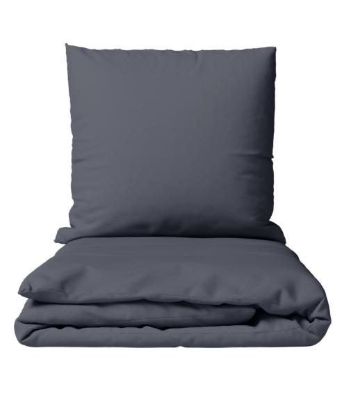 Premium satin bettwäsche set "Dark Grey sateen". Bettwäsche aus Satin