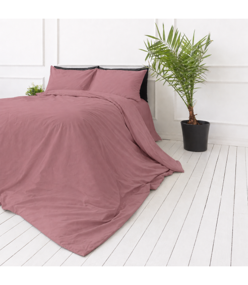 Premium satin bettwäsche set "Grape sateen". Bettwäsche aus Satin