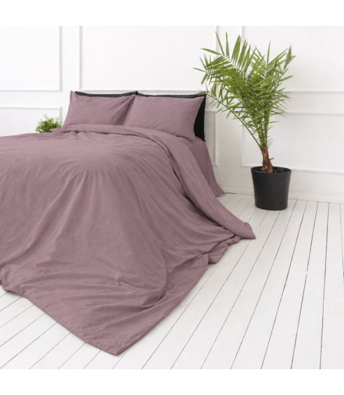 Premium satin bettwäsche set "Grape sateen". Bettwäsche aus Satin