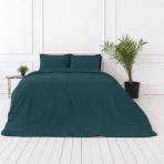Premium satin bettwäsche set "Green Sateen“. Bettwäsche einfarbig, 135/140x200 cm, 200x200 cm, 200x220 cm. Klassisches baumwoll-bettwäsche-set in sattem grün. Premium satin bettwäsche set "Green Sateen“. Bettwäsche einfarbig, 135/140x200 cm, 200x200 cm, 200x220 cm. Klassisches baumwoll-bettwäsche-set in sattem grün.