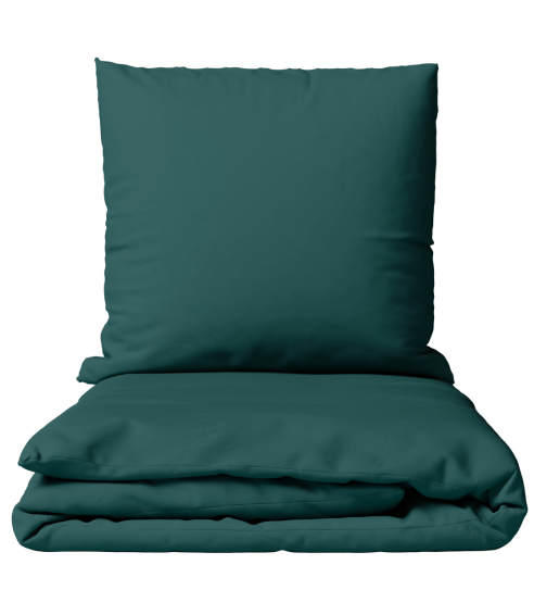 Premium satin bettwäsche set "Green Satin“. Bettwäsche aus Satin