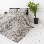 Satin bettwäsche set "Painting Sand". Bettwäsche 150x200, 135/140x200 cm, 150x200 cm, 155/160x200 cm, 180x200 cm, 200x200 cm, 200x220 cm, 220x240 cm. Creme-braunes bettwäsche-set mit einem stilvollen blätterdessin. Satin bettwäsche set "Painting Sand". Bettwäsche 150x200, 135/140x200 cm, 150x200 cm, 155/160x200 cm, 180x200 cm, 200x200 cm, 200x220 cm, 220x240 cm. Creme-braunes bettwäsche-set mit einem stilvollen blätterdessin.