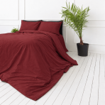 Premium satin bettwäsche set "Sun-dried Tomato sateen". Mako Satin Bettwäsche, 135/140x200 cm, 155x220 cm, 160x200 cm, 180x200 cm, 200x200 cm, 200x220 cm, 220x240 cm. Decken- und polsterbezüge in bordeauxrot. Premium satin bettwäsche set "Sun-dried Tomato sateen". Mako Satin Bettwäsche, 135/140x200 cm, 155x220 cm, 160x200 cm, 180x200 cm, 200x200 cm, 200x220 cm, 220x240 cm. Decken- und polsterbezüge in bordeauxrot.