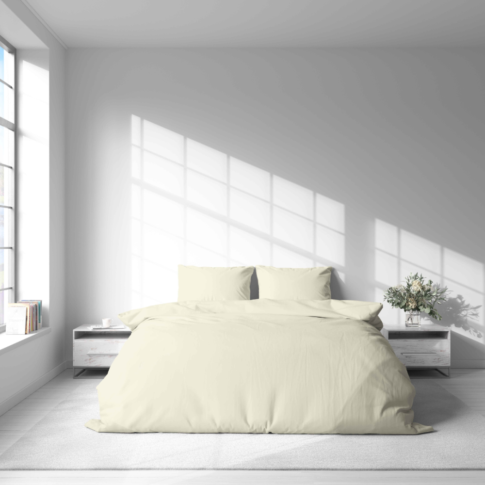 Premium satin bettwäsche set "Vanilla glow". Bettwäsche 150x200, 135/140x200 cm, 150x200 cm, 155/160x200 cm, 180x200 cm, 200x200 cm, 200x220 cm, 220x240 cm