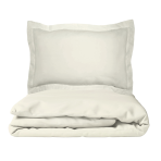 Premium satin bettwäsche set "Vanilla". Bettwäsche aus Satin, 135/140x200 cm, 200x200 cm