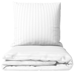 Premium satin bettwäsche set "White Stripe Sateen". Mako Satin Bettwäsche, 135/140x200 cm, 150x200 cm, 155/160x200 cm, 180x200 cm, 200x200 cm, 200x220 cm, 220x240 cm. Weiße bettwäsche mit feinem, leicht glänzendem streifenmuster Premium satin bettwäsche set "White Stripe Sateen". Mako Satin Bettwäsche, 135/140x200 cm, 150x200 cm, 155/160x200 cm, 180x200 cm, 200x200 cm, 200x220 cm, 220x240 cm. Weiße bettwäsche mit feinem, leicht glänzendem streifenmuster