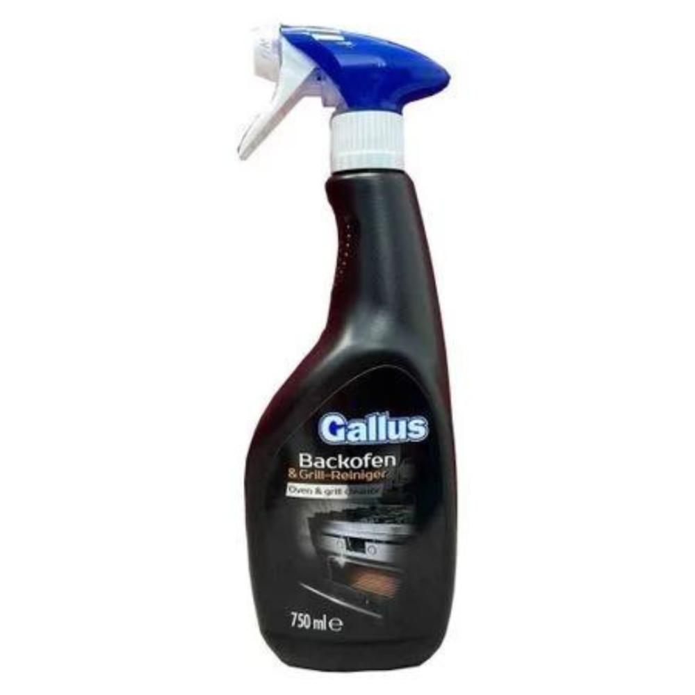 Grillreiniger und Ofenreiniger "Oven grill and grease cleaner Gallus". Reinigungsmittel. Fettlöser für backöfen und grills, der hartnäckiges fett und verschmutzungen beseitigt und ihre kochflächen strahlend sauber und einsatzbereit macht.