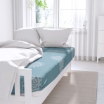 Satin Bettlaken „Medallions“. Bettlaken, 150x220 cm, 180x220 cm, 200x230 cm
