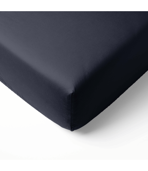 Satin Spannbettlaken „Dark Grey Sateen“. Spannbettlaken 90x200