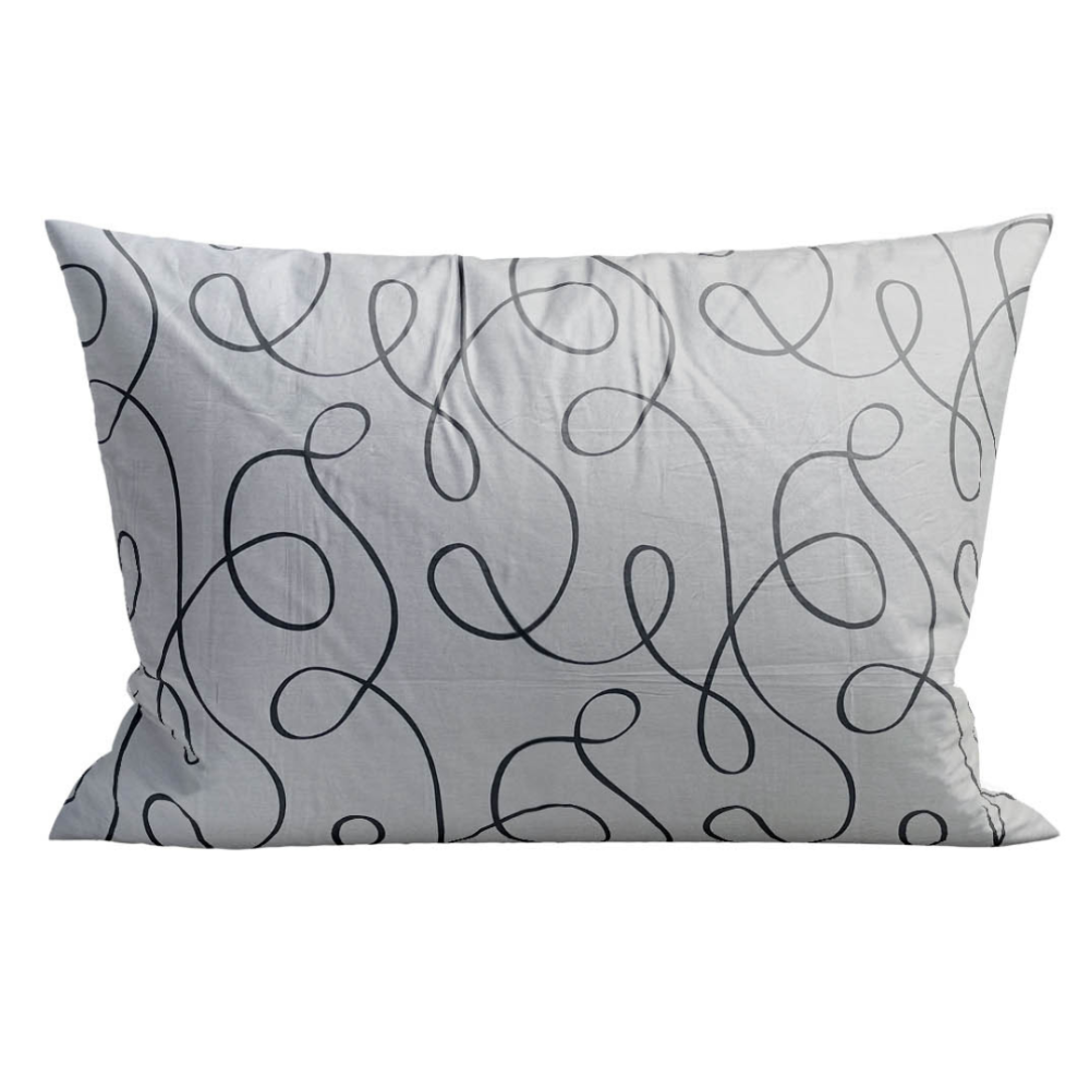 Satin Kissenbezug „Calligraphy“"