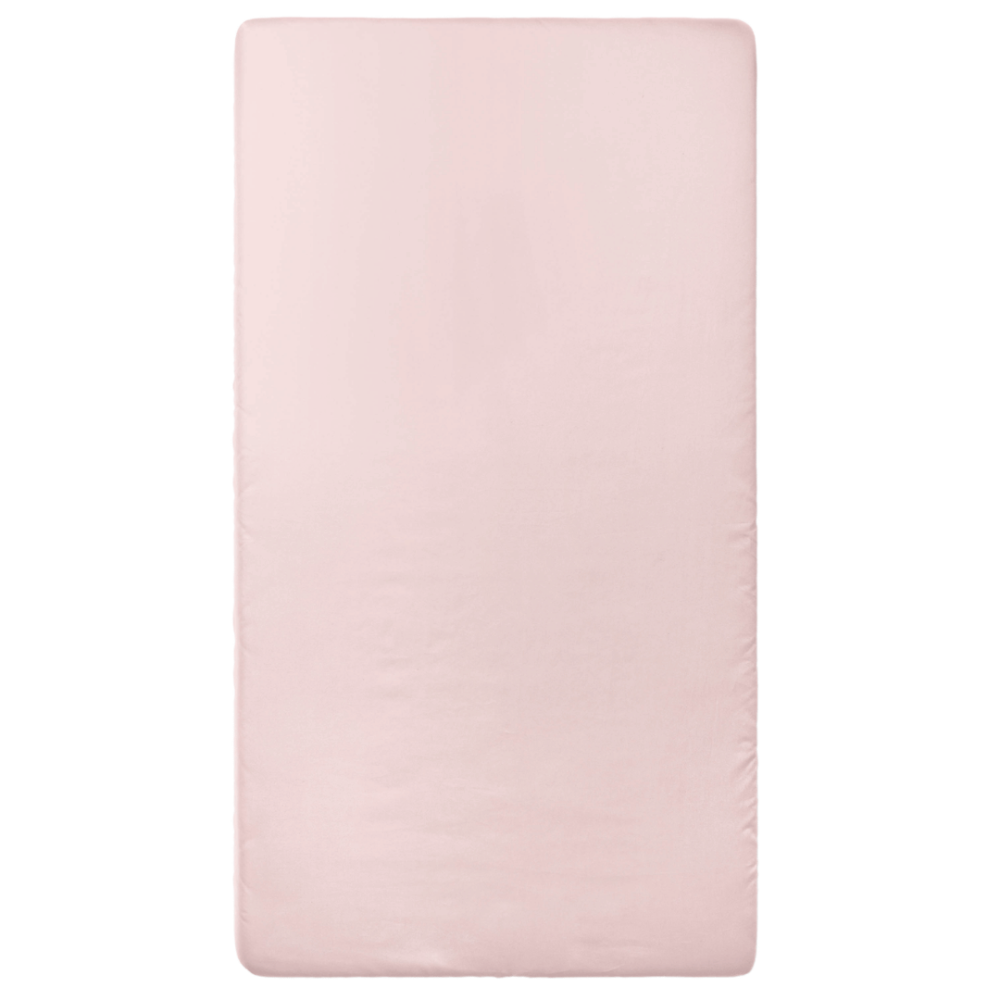 Satin Spannbettlaken „Classic pink fitted sheet“. Spannbettlaken 160x200, 90x200 cm, 135/140x200 cm, 155/160x200 cm, 180x200 cm. Spannleintuch in sanftem rosaton mit ruhiger einfärbiger optik