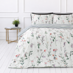 Satin bettwäsche set "Caroline". Bettwäsche 155x200, 135/140x200 cm, 150x200 cm, 155/160x200 cm, 180x200 cm, 200x200 cm, 200x220 cm. Pastellgrünes bettwäsche-set mit farbenfrohen kleinen blüten. Satin bettwäsche set "Caroline". Bettwäsche 155x200, 135/140x200 cm, 150x200 cm, 155/160x200 cm, 180x200 cm, 200x200 cm, 200x220 cm. Pastellgrünes bettwäsche-set mit farbenfrohen kleinen blüten.